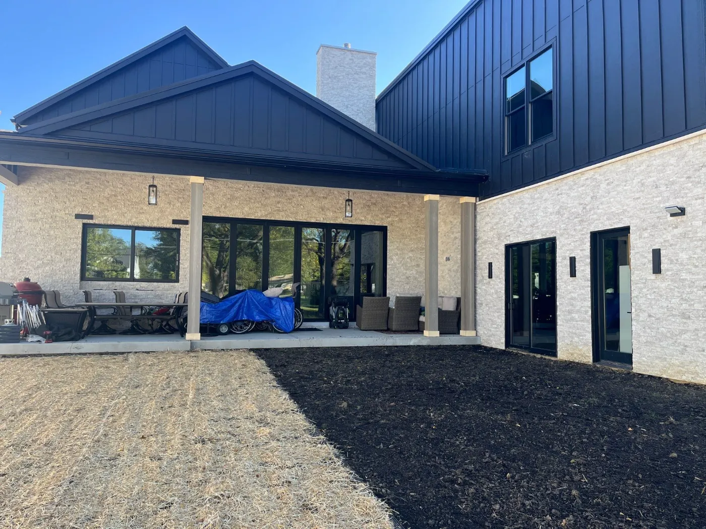 Fiber cement siding installed on a Bellwood home